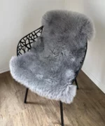 Dekorations und Sitz Fell Merino modern steingrau