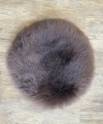 Sitzauflage Merino kuschlig rund Ø 40 cm naturbraun, golden, weiss heimisch