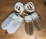 Babyhandschuhe mit Strickbündchen