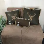 Rotfuchsfell Kissen mit Lodenstoff exklusiv – Bild 3