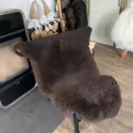 MEGA Fell - Merino Mix Bock mit weissem Fleck – Bild 2