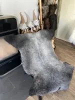 MEGA Fell - Merino Bockfell grau schwarz – Bild 3