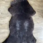 MEGA Fell - Merino Bockfell grau silberrücken