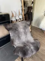 MEGA Fell - Merino Bockfell grau geschoren fein – Bild 2