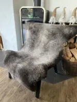 MEGA Fell - Merino Bockfell grau geschoren fein – Bild 3