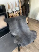 MEGA Fell - Merino Bockfell grau geschoren – Bild 3